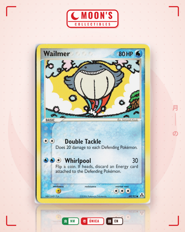 Carta Pokémon Wailmer · Legend Maker #69/92 (NM) — pieza única en Moon's Collectibles México