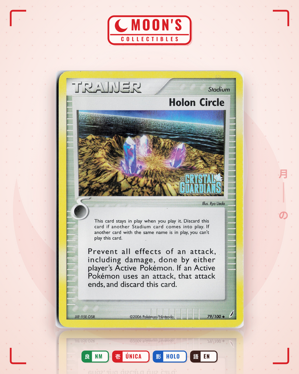 Carta Pokémon Holon Circle · Crystal Guardians #79/100 (NM) — pieza única en Moon's Collectibles México