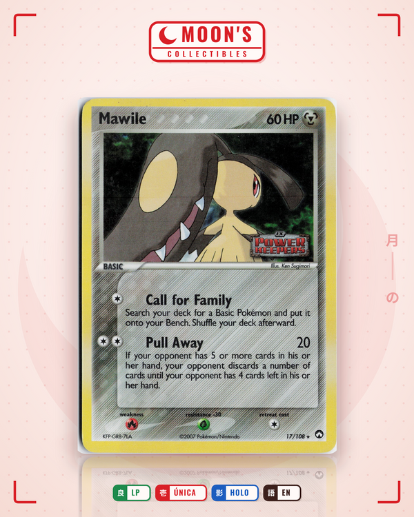 Carta Pokémon Mawile · Power Keepers #17/108 (LP) — pieza única en Moon's Collectibles México
