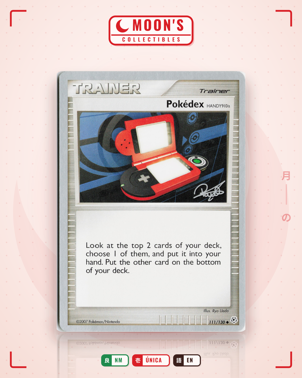 Carta Pokémon Pokédex HANDY910is · Diamond & Pearl #111/130 (NM) — pieza única en Moon's Collectibles México
