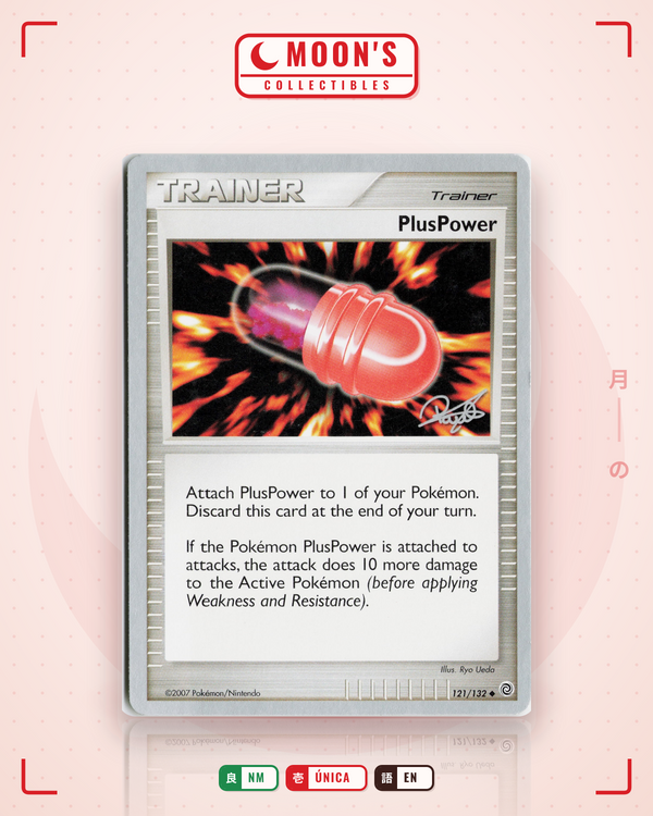 Carta Pokémon PlusPower · Secret Wonders #121/132 (NM) — pieza única en Moon's Collectibles México