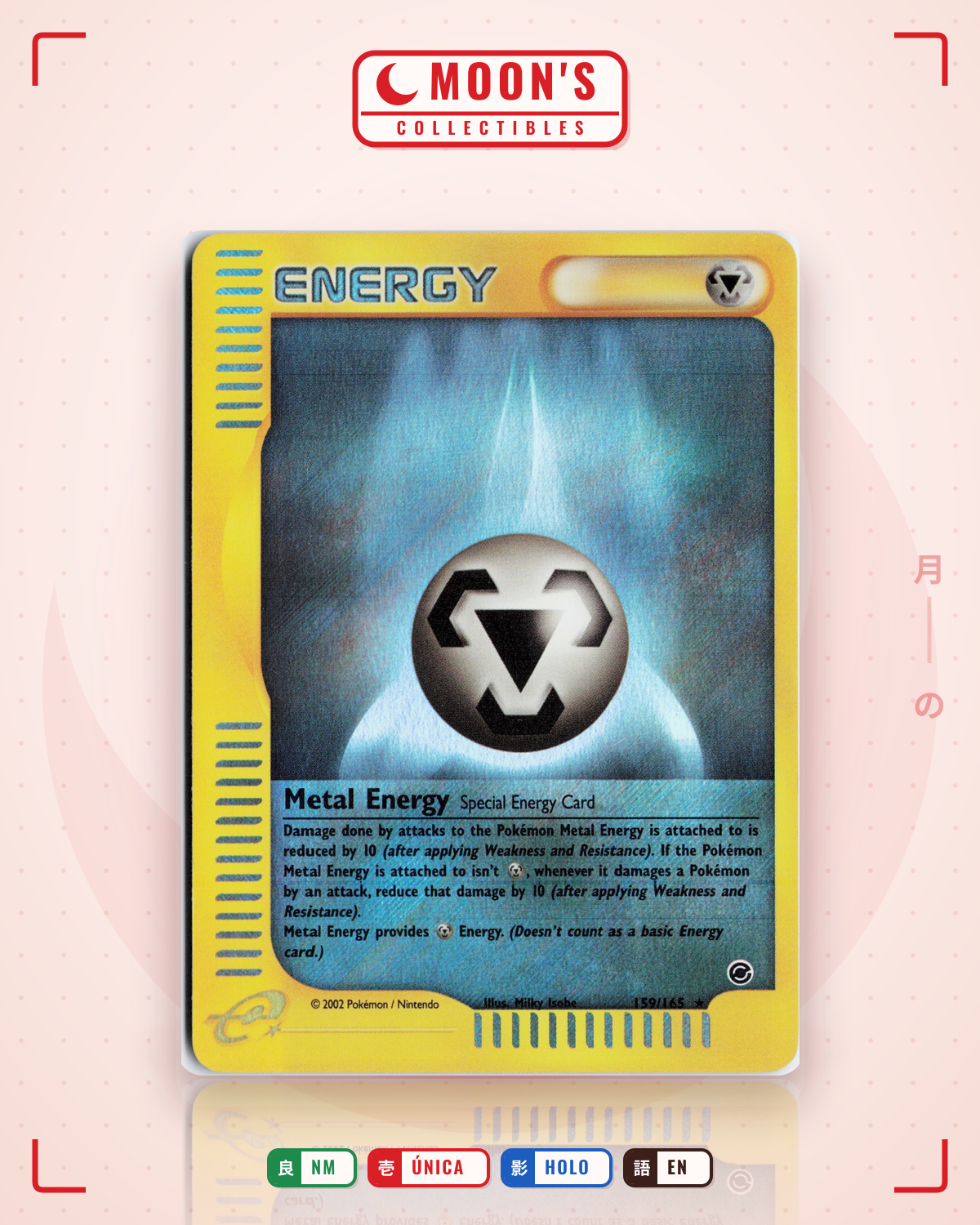 Carta Pokémon Metal Energy · Expedition Base Set #159/165 (NM) — pieza única en Moon's Collectibles México