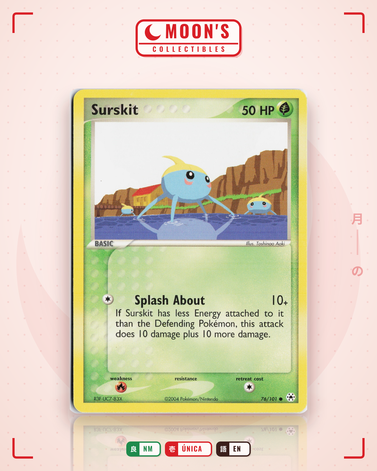 Carta Pokémon Surskit · Hidden Legends #76/101 (NM) — pieza única en Moon's Collectibles México
