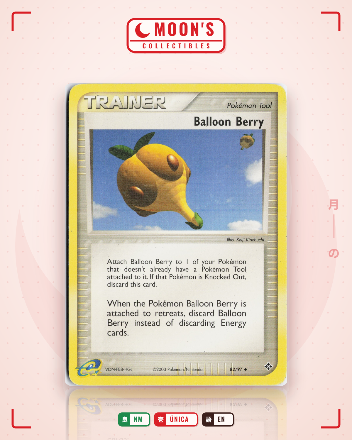 Carta Pokémon Balloon Berry · Dragon #82/97 (NM) — pieza única en Moon's Collectibles México