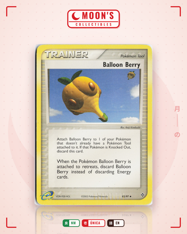 Carta Pokémon Balloon Berry · Dragon #82/97 (NM) — pieza única en Moon's Collectibles México