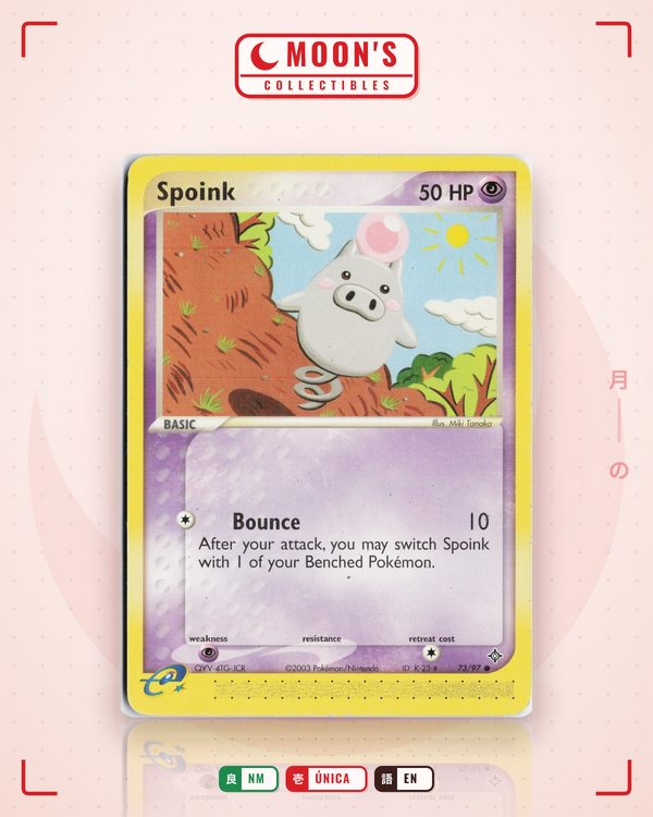 Carta Pokémon Spoink · Dragon #73/97 (NM) — pieza única en Moon's Collectibles México