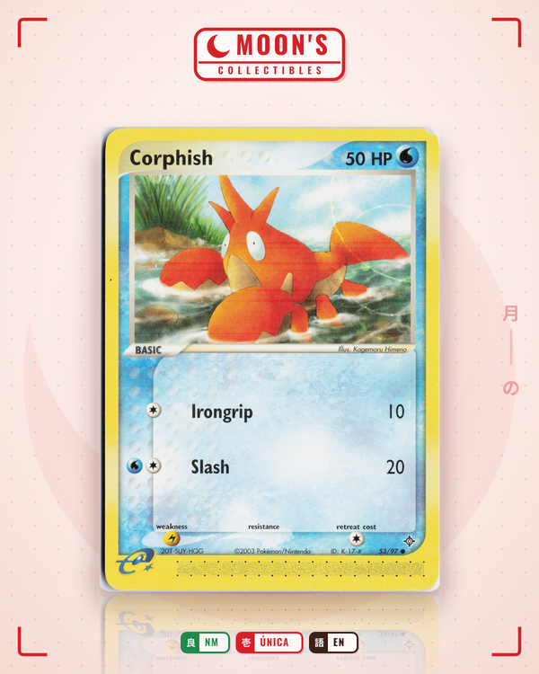 Carta Pokémon Corphish · Dragon #53/97 (NM) — pieza única en Moon's Collectibles México