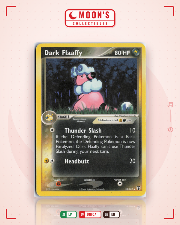 Carta Pokémon Dark Flaaffy · Team Rocket Returns #33/109 (LP) — pieza única en Moon's Collectibles México