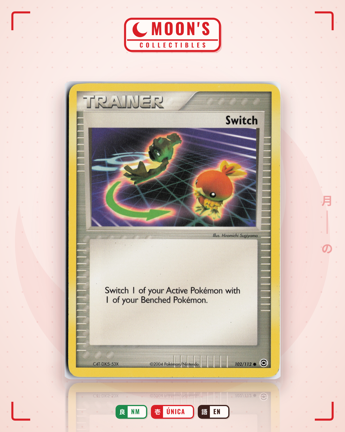 Carta Pokémon Switch · FireRed & LeafGreen #102/112 (NM) — pieza única en Moon's Collectibles México