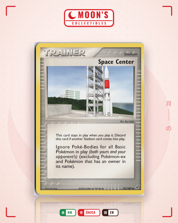 Carta Pokémon Space Center · Deoxys #91/107 (NM) — pieza única en Moon's Collectibles México