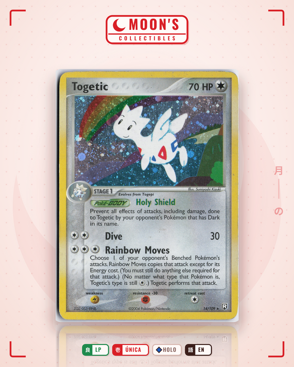 Carta Pokémon Togetic · Team Rocket Returns #14/109 (LP) — pieza única en Moon's Collectibles México