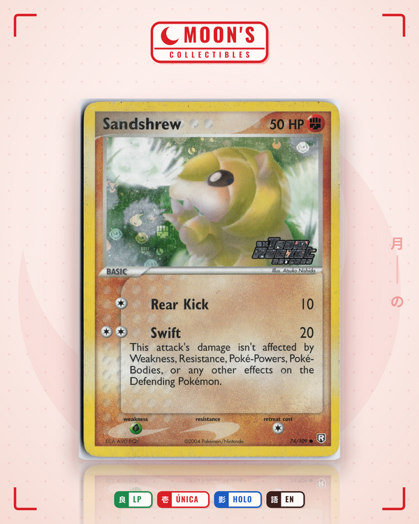 Carta Pokémon Sandshrew · Team Rocket Returns #74/109 (LP) — pieza única en Moon's Collectibles México