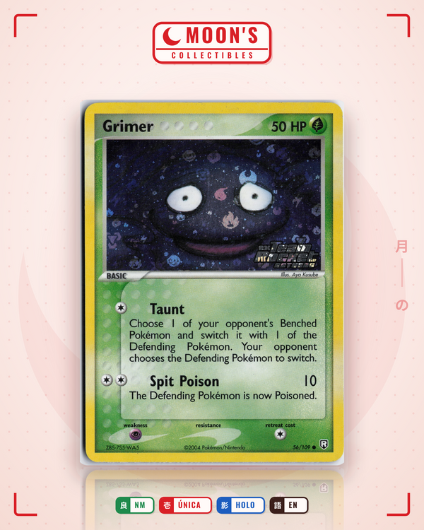 Carta Pokémon Grimer · Team Rocket Returns #56/109 (NM) — pieza única en Moon's Collectibles México