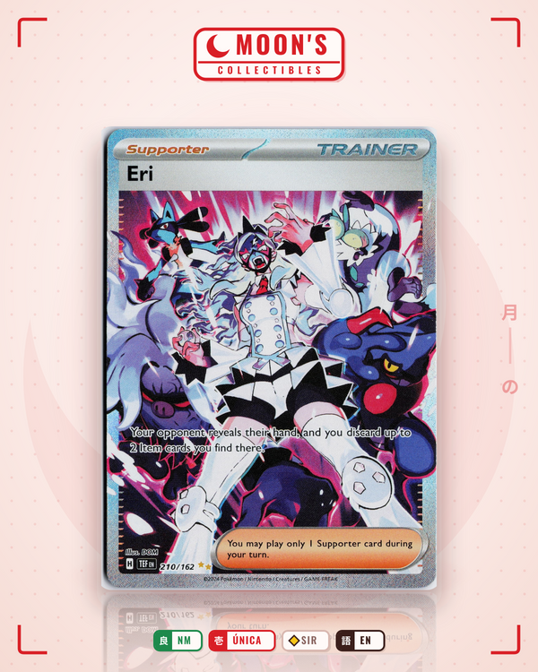 Carta Pokémon Eri · Temporal Forces #210/162 (NM) — pieza única en Moon's Collectibles México