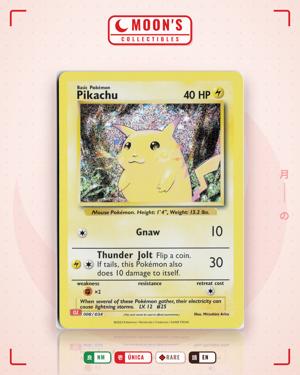 Carta Pokémon Pikachu · Pokémon TCG Classic - Charizard #008/034 (NM) — pieza única en Moon's Collectibles México