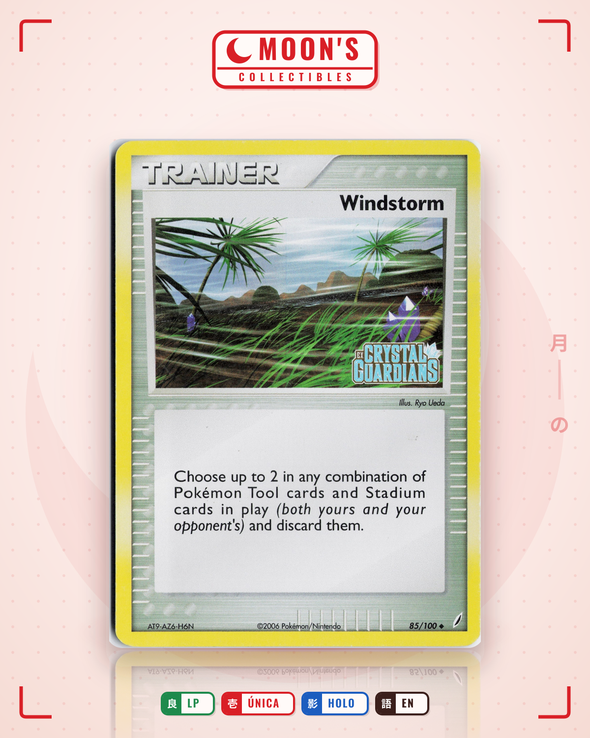 Carta Pokémon Windstorm · Crystal Guardians #85/100 (LP) — pieza única en Moon's Collectibles México