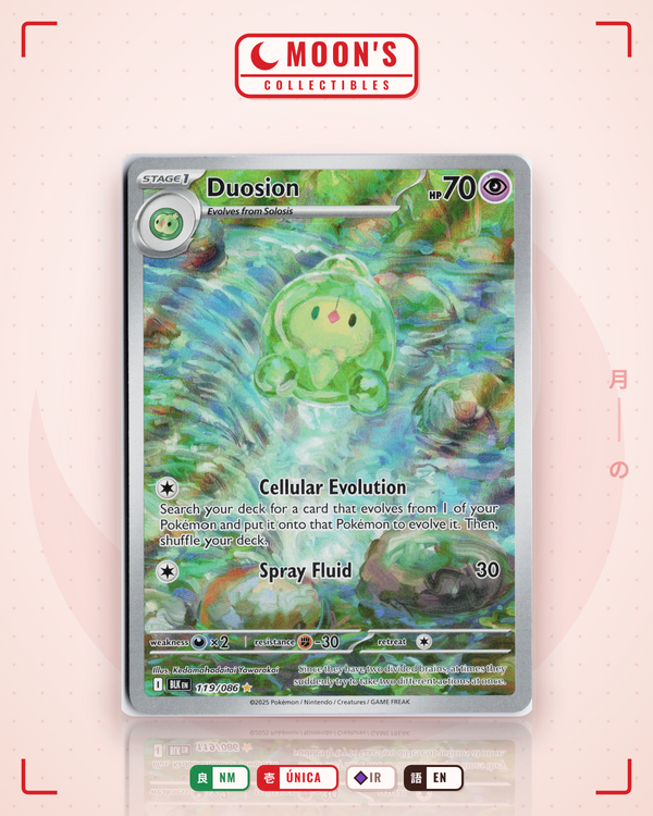 Carta Pokémon Duosion · Black Bolt #119/086 (NM) — pieza única en Moon's Collectibles México