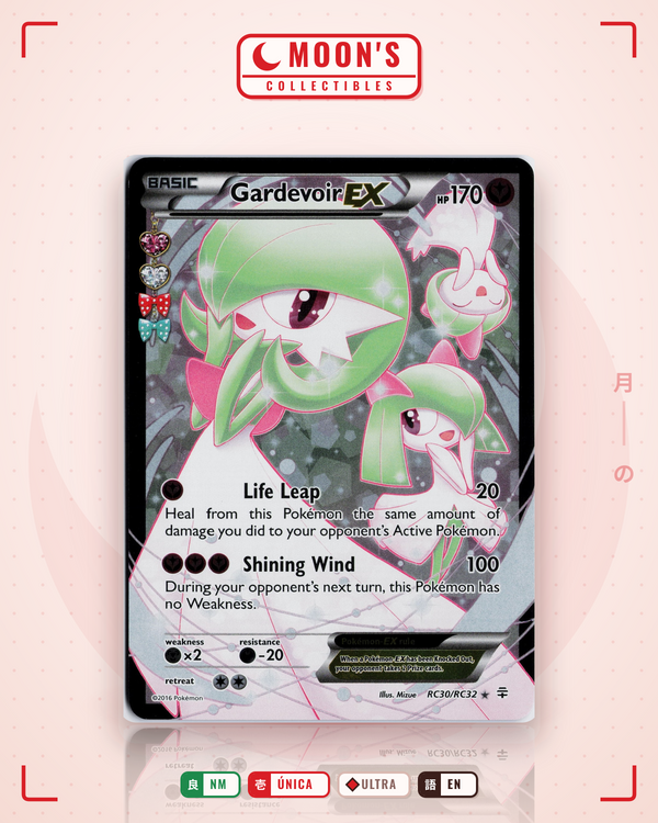 Carta Pokémon Gardevoir-EX · Generations #RC30/RC32 (NM) — pieza única en Moon's Collectibles México