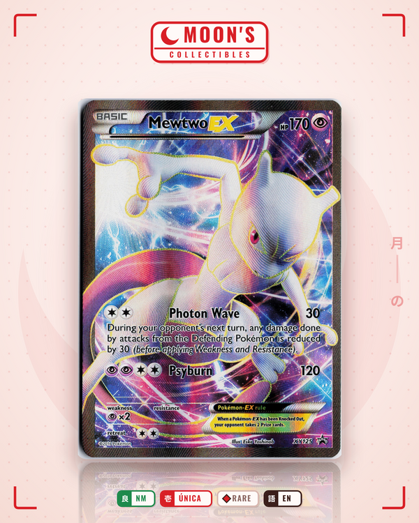 Carta Pokémon Mewtwo-EX · XY Black Star Promos #XY125 (NM) — pieza única en Moon's Collectibles México