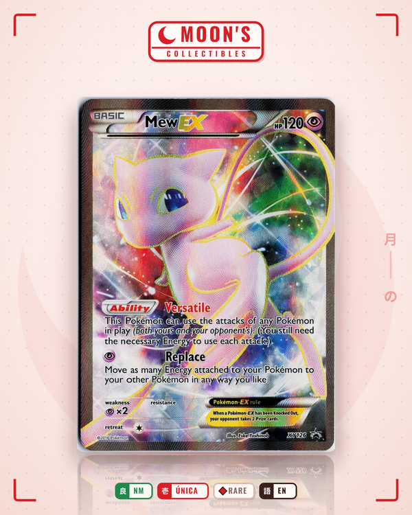 Carta Pokémon Mew-EX · XY Black Star Promos #XY126 (NM) — pieza única en Moon's Collectibles México