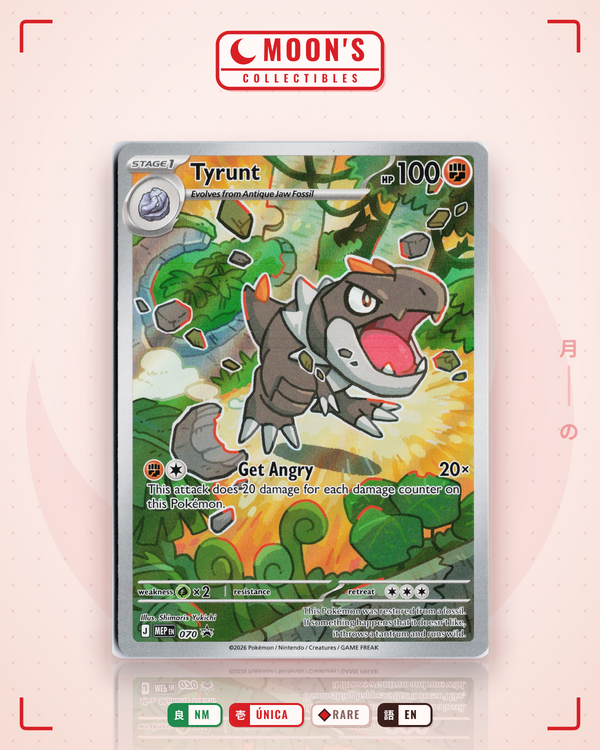 Carta Pokémon Tyrunt · Mega Evolution Black Star Promos #070 (NM) — pieza única en Moon's Collectibles México