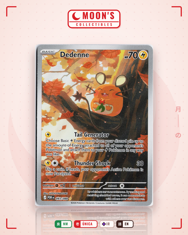 Carta Pokémon Dedenne · Perfect Order #093/088 (NM) — pieza única en Moon's Collectibles México