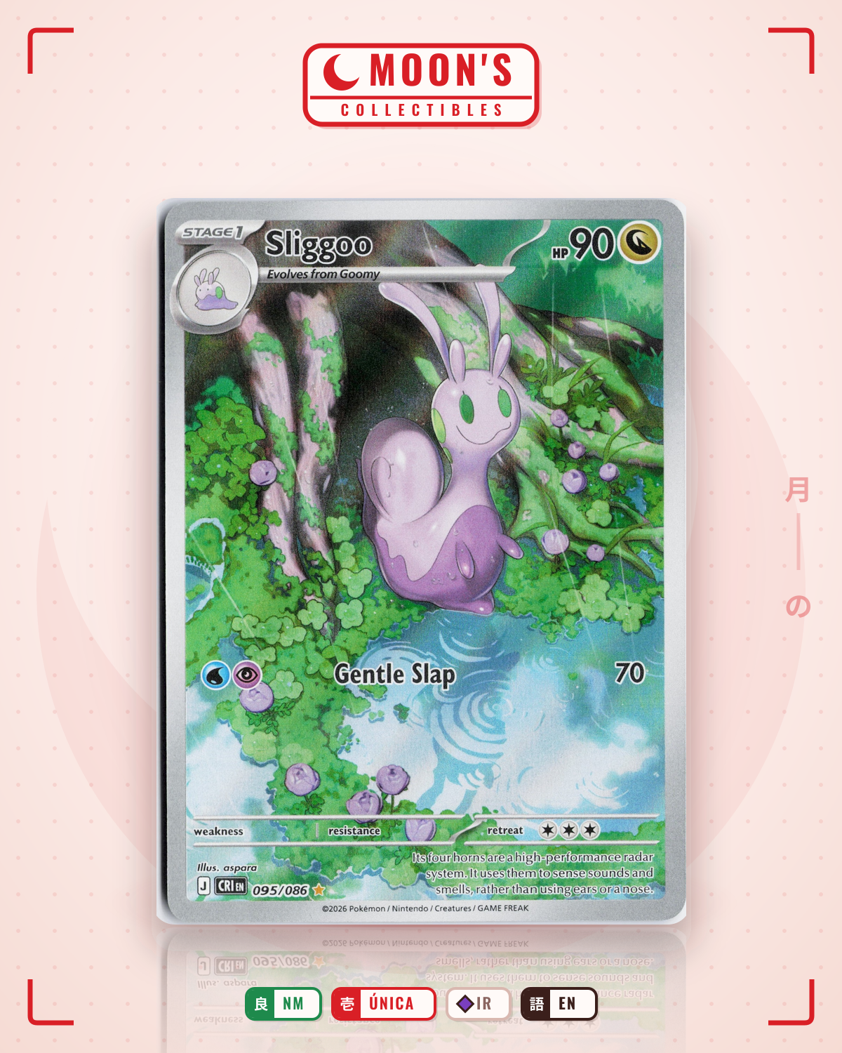 Carta Pokémon Sliggoo · Chaos Rising #095/086 (NM) — pieza única en Moon's Collectibles México