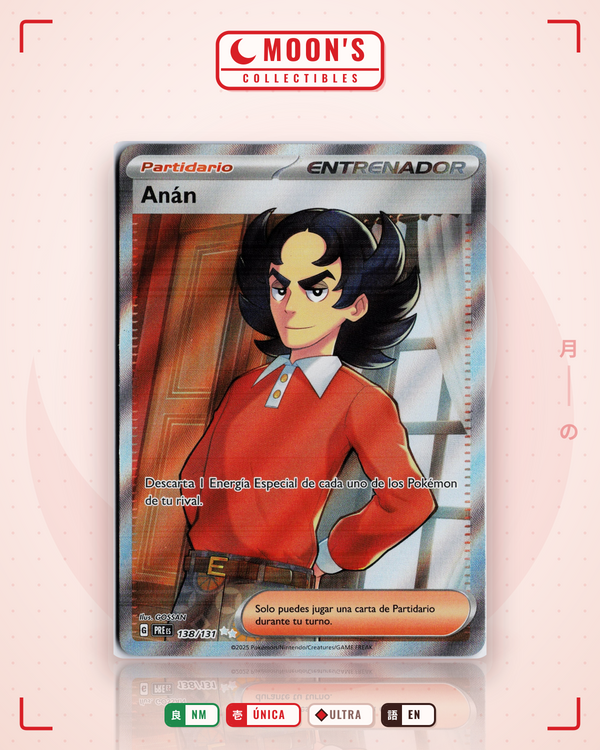 Carta Pokémon Giacomo · Prismatic Evolutions #138/131 (NM) — pieza única en Moon's Collectibles México