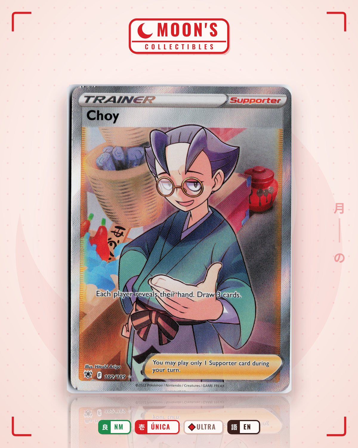 Carta Pokémon Choy · Astral Radiance #182/189 (NM) — pieza única en Moon's Collectibles México