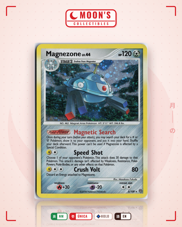 Carta Pokémon Magnezone · Stormfront #5/100 (NM) — pieza única en Moon's Collectibles México