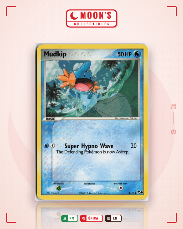 Carta Pokémon Mudkip · POP Series 4 #11/17 (NM) — pieza única en Moon's Collectibles México