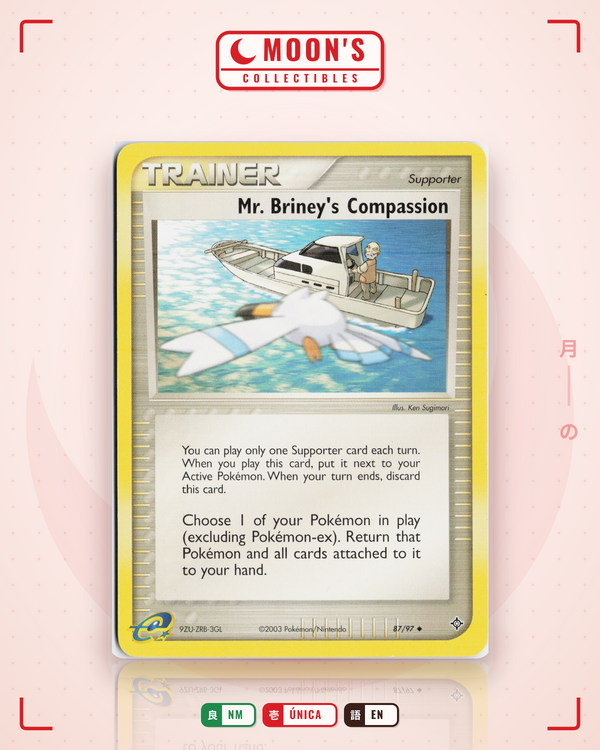 Carta Pokémon Mr. Briney's Compassion · Dragon #87/97 (NM) — pieza única en Moon's Collectibles México