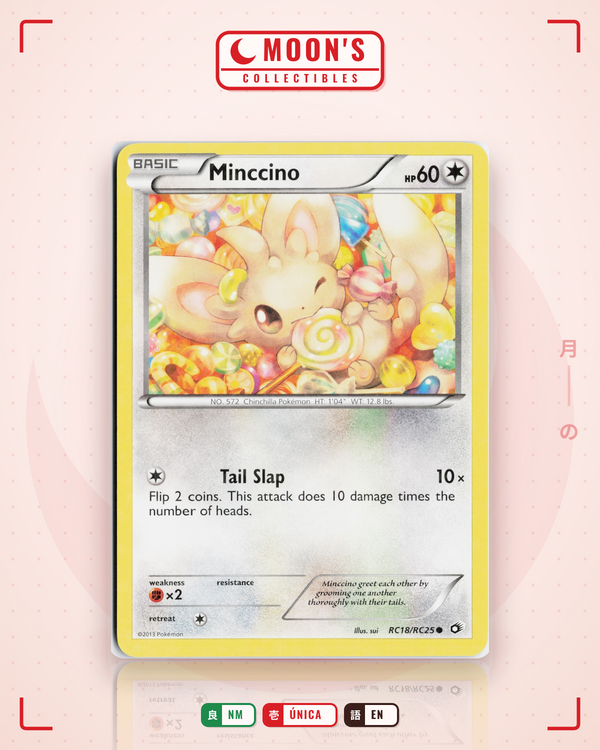Carta Pokémon Minccino · Legendary Treasures #RC18/RC25 (NM) — pieza única en Moon's Collectibles México