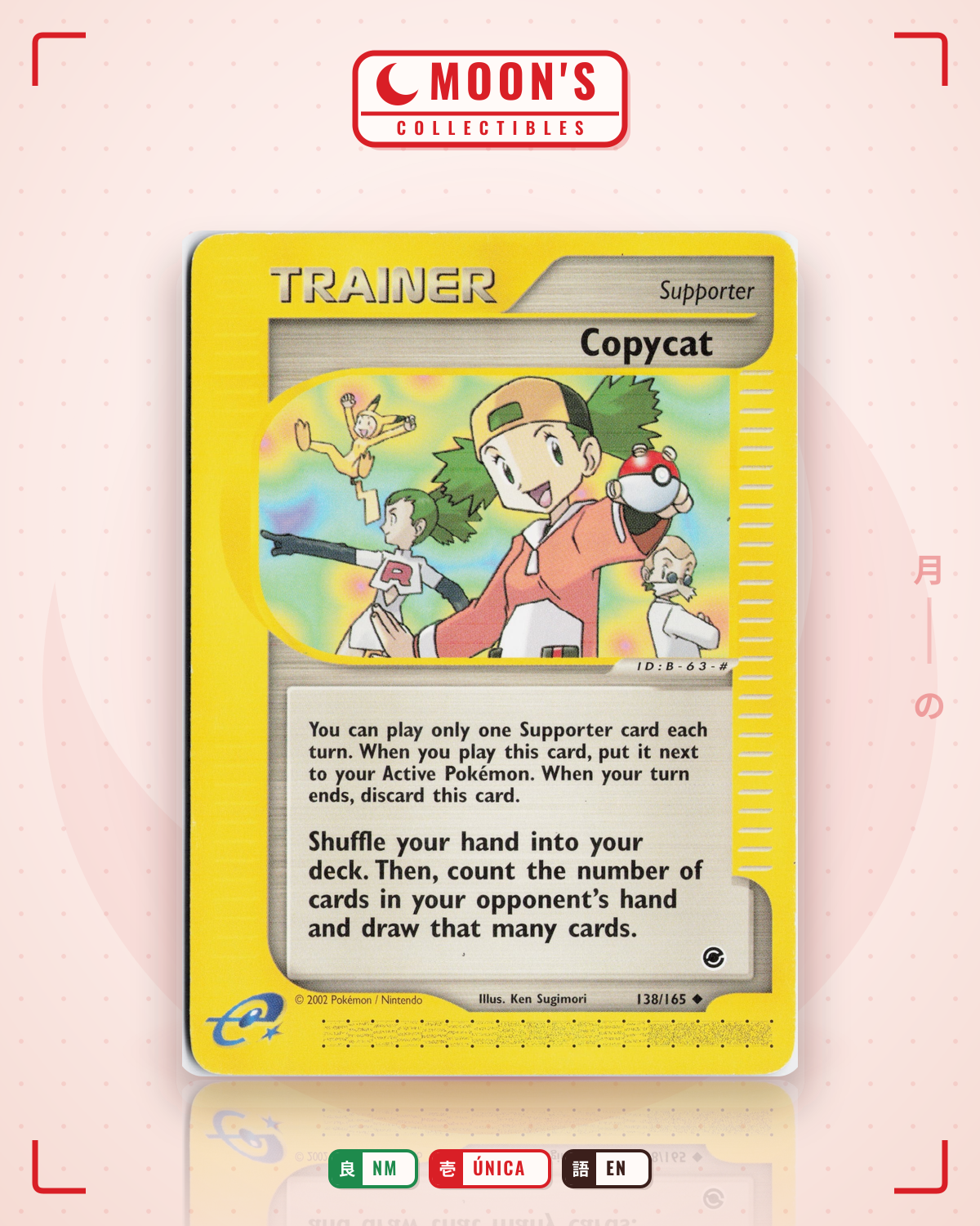 Carta Pokémon Copycat · Expedition Base Set #138/165 (NM) — pieza única en Moon's Collectibles México
