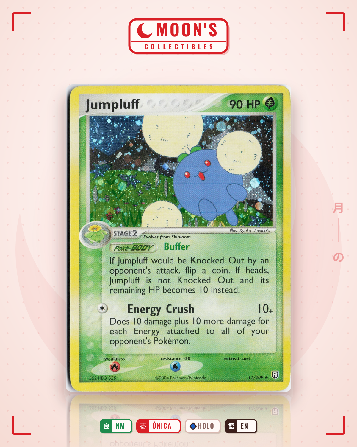 Carta Pokémon Jumpluff · Team Rocket Returns #11/109 (NM) — pieza única en Moon's Collectibles México