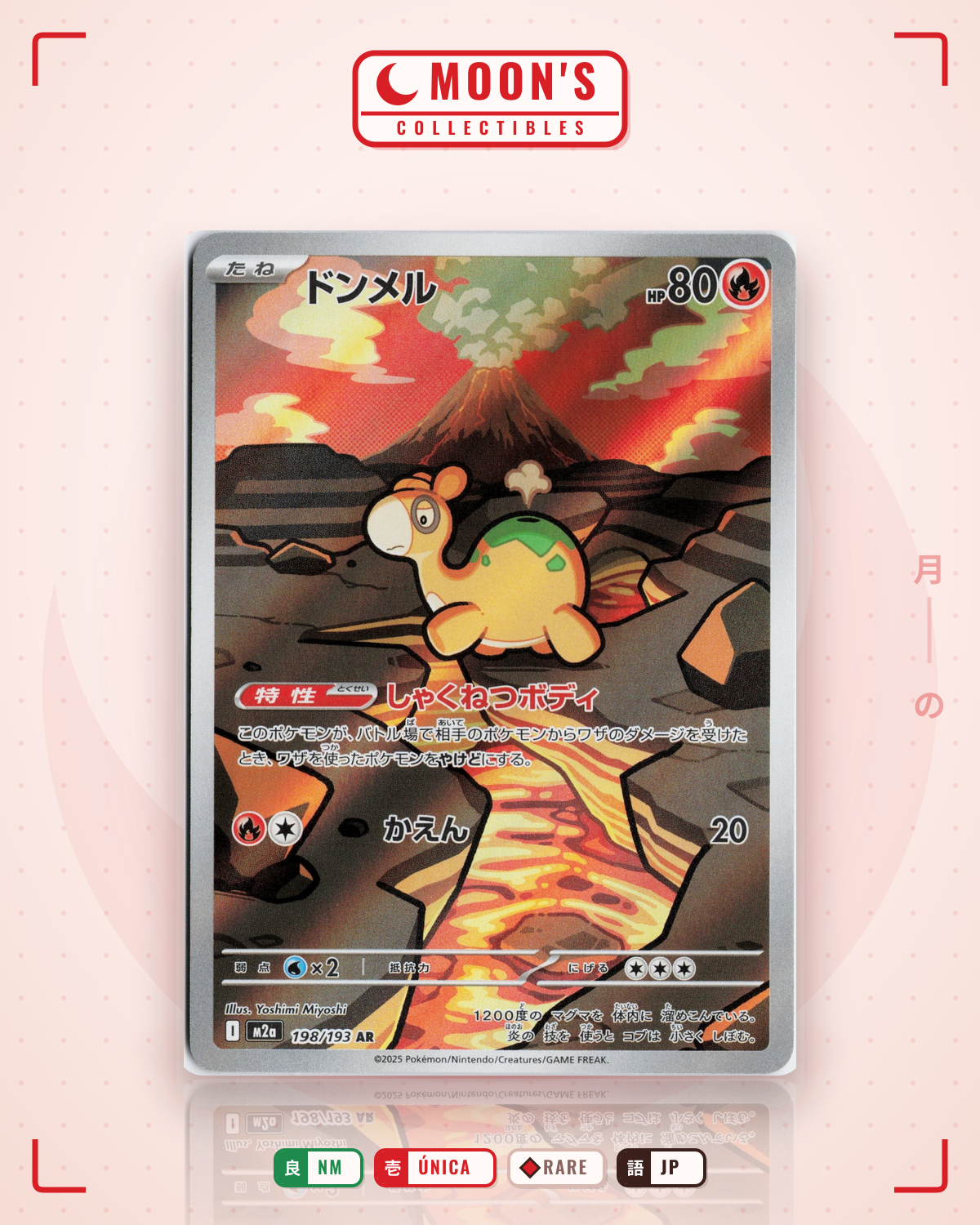 Carta Pokémon ドンメル · MEGAドリームex #198/193 (NM) — pieza única en Moon's Collectibles México