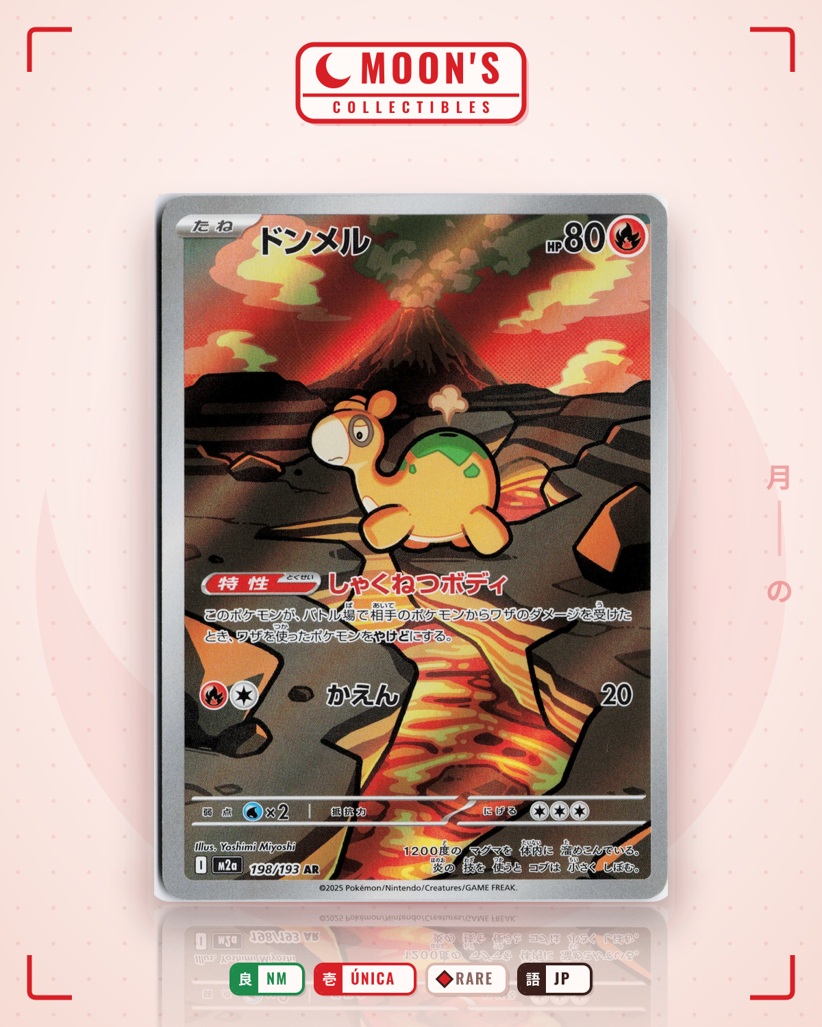 Carta Pokémon ドンメル · MEGAドリームex #198/193 (NM) — pieza única en Moon's Collectibles México