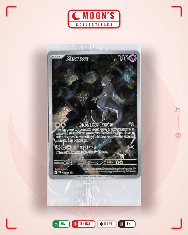 Carta Pokémon Mewtwo · Scarlet & Violet Black Star Promos #052 (NM) — pieza única en Moon's Collectibles México