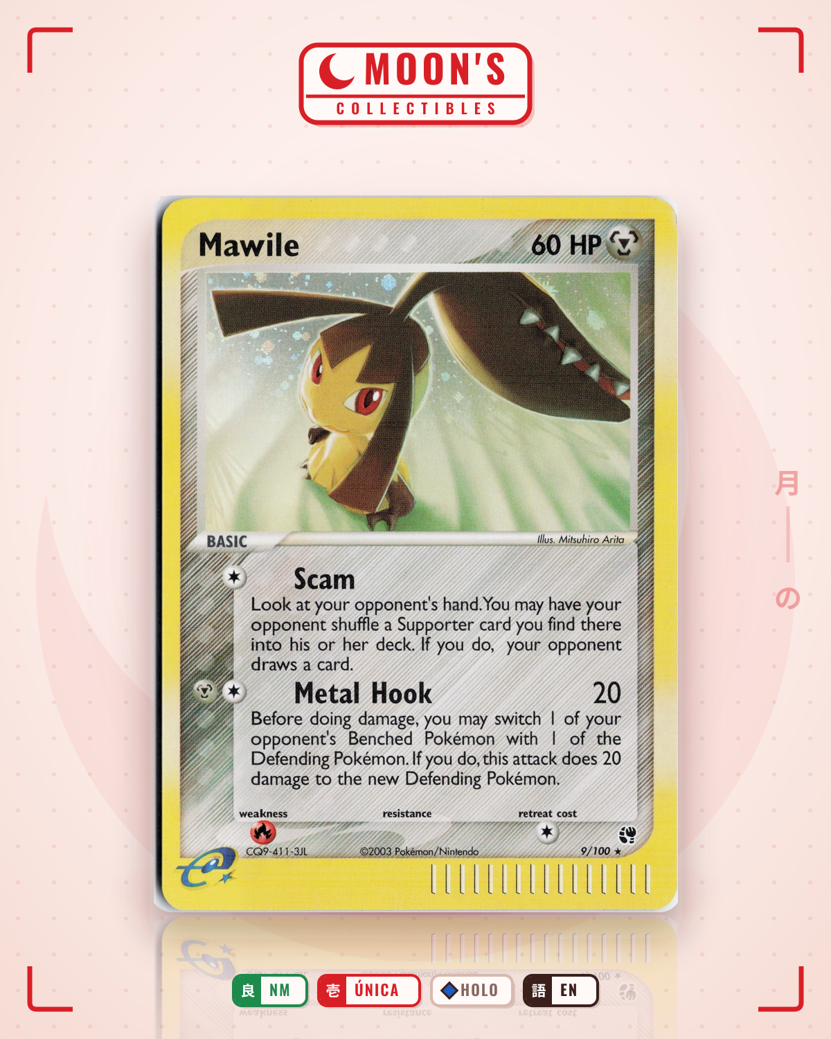 Carta Pokémon Mawile · Sandstorm #9/100 (NM) — pieza única en Moon's Collectibles México