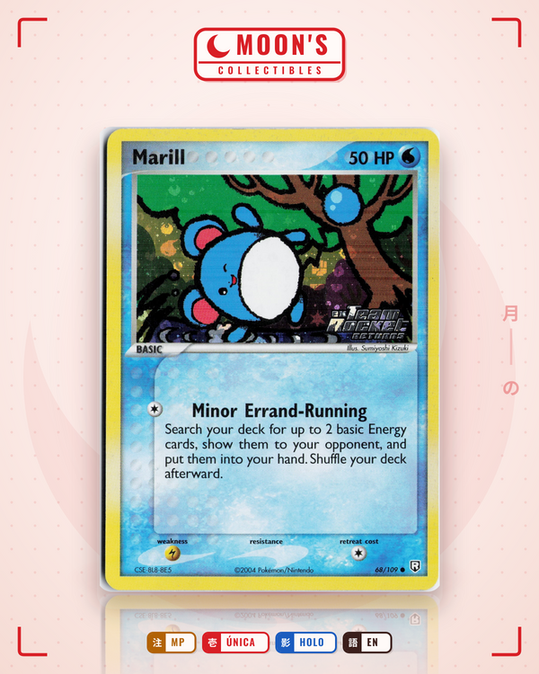Carta Pokémon Marill · Team Rocket Returns #68/109 (MP) — pieza única en Moon's Collectibles México