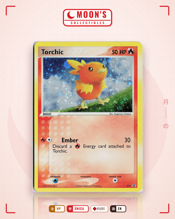 Carta Pokémon Torchic · Nintendo Black Star Promos #017 (HP) — pieza única en Moon's Collectibles México