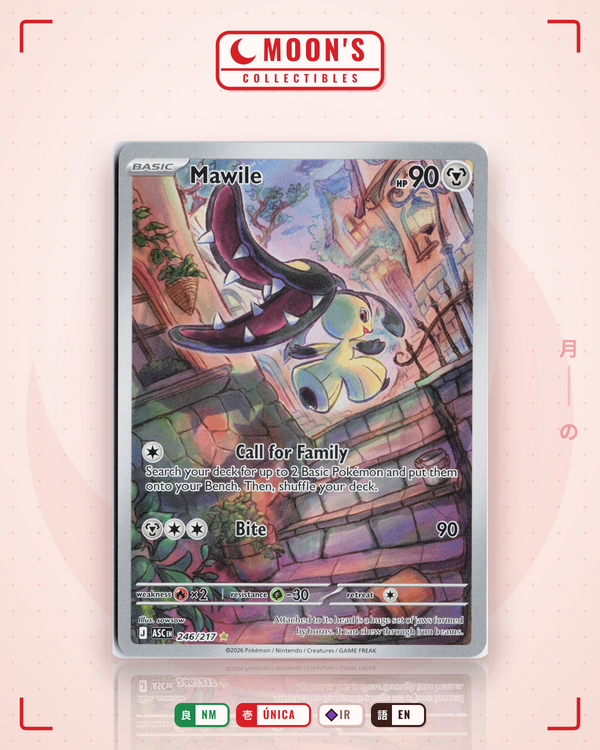 Carta Pokémon Mawile · Ascended Heroes #246/217 (NM) — pieza única en Moon's Collectibles México