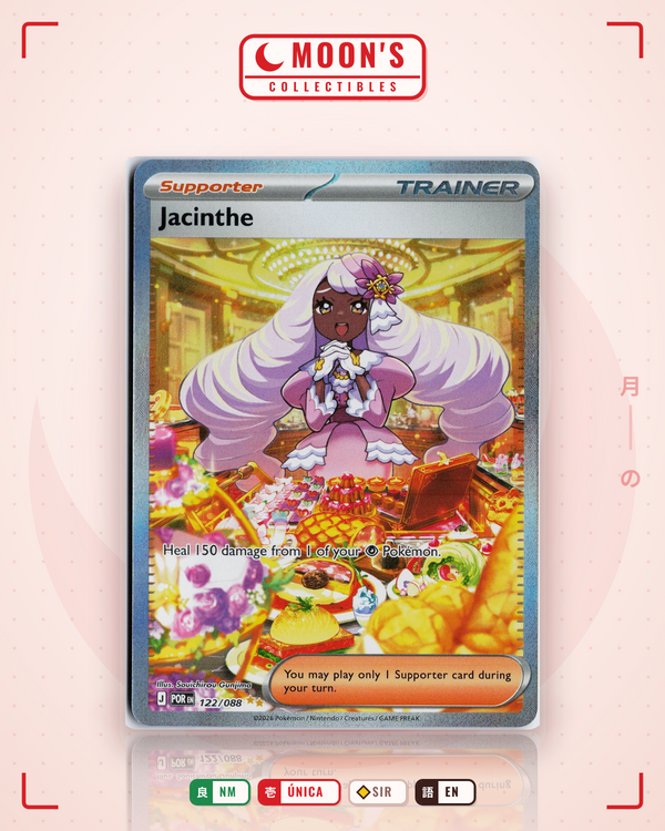Carta Pokémon Jacinthe · Perfect Order #122/088 (NM) — pieza única en Moon's Collectibles México