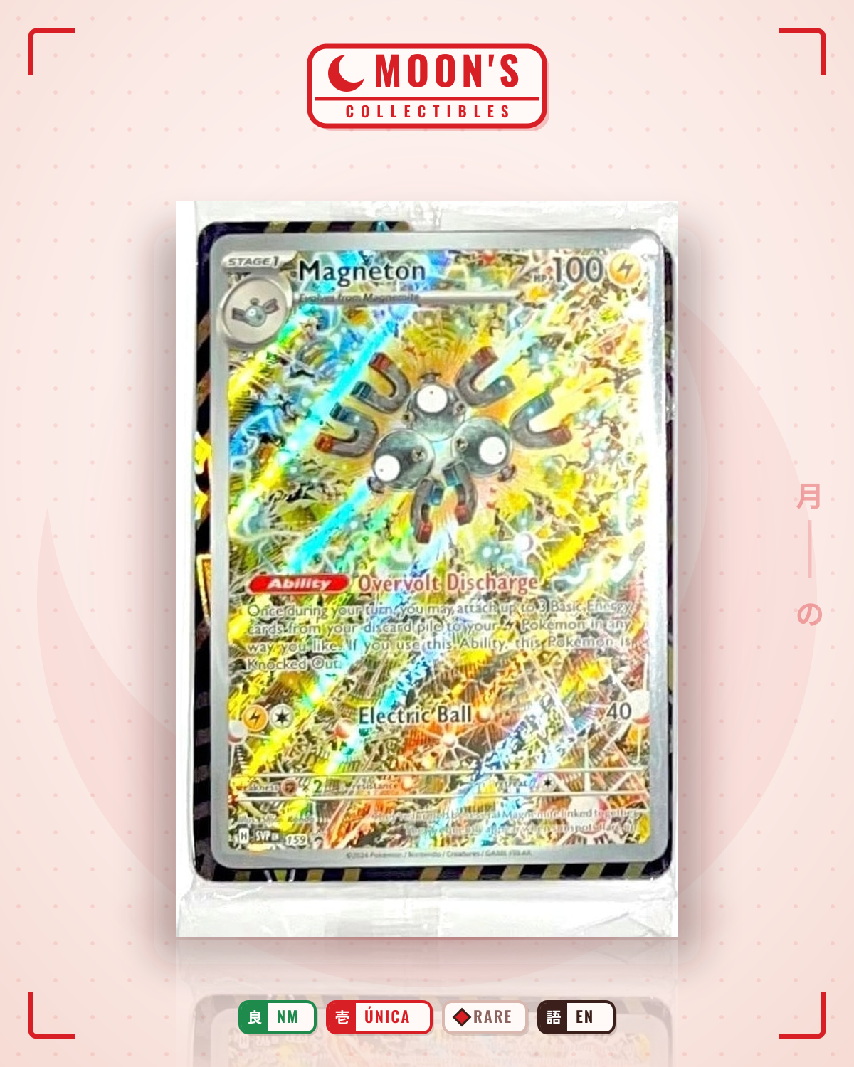 Carta Pokémon Magneton · Scarlet & Violet Black Star Promos #159 (NM) — pieza única en Moon's Collectibles México