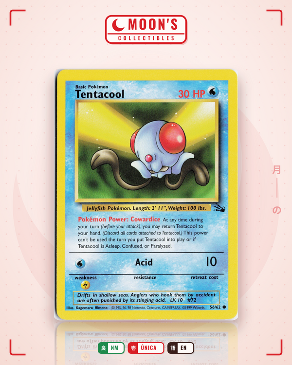Carta Pokémon Tentacool · Legendary Collection #96/110 (NM) — pieza única en Moon's Collectibles México