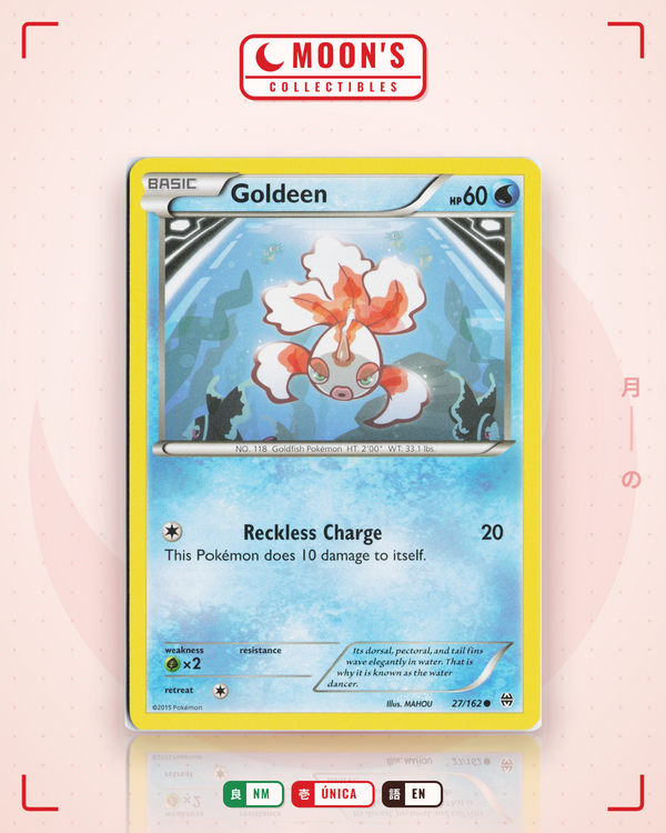 Carta Pokémon Goldeen · BREAKthrough #27/162 (NM) — pieza única en Moon's Collectibles México
