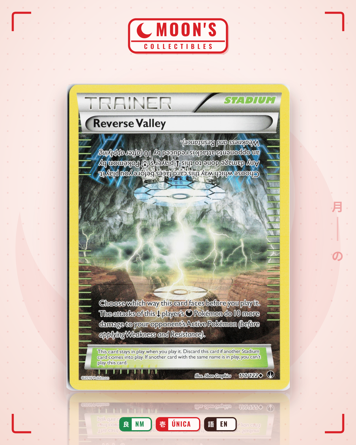 Carta Pokémon Reverse Valley · BREAKpoint #110/122 (NM) — pieza única en Moon's Collectibles México