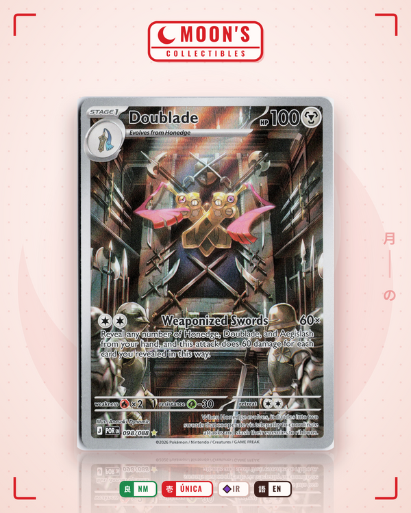 Carta Pokémon Doublade · Perfect Order #098/088 (NM) — pieza única en Moon's Collectibles México