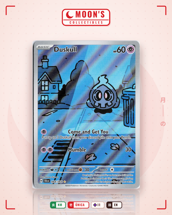 Carta Pokémon Duskull · Shrouded Fable #068/064 (NM) — pieza única en Moon's Collectibles México
