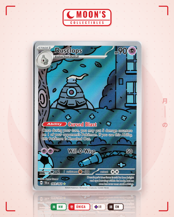 Carta Pokémon Dusclops · Shrouded Fable #069/064 (NM) — pieza única en Moon's Collectibles México